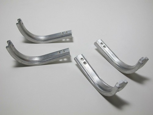 Aluminum J style Side Fuel Gas Tank Mount Bracket Tamiya 1/14 King Grand Hauler - Picture 3 of 3