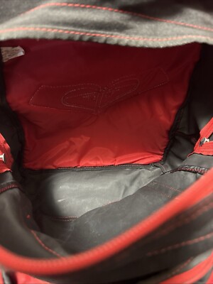 Vintage ROXY QUICKSILVER Red/Black Multi-Pocket Small  display picture 3