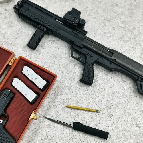 Gun Pistol Knife Weapon Pencil Figure 1/6 Hot Toys HT MMS504 John Wick Chapter 2 - Picture 3 of 3