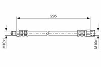 2X Bremsschlauch Hinten Bosch 1 987 481 015 FüR Volvo