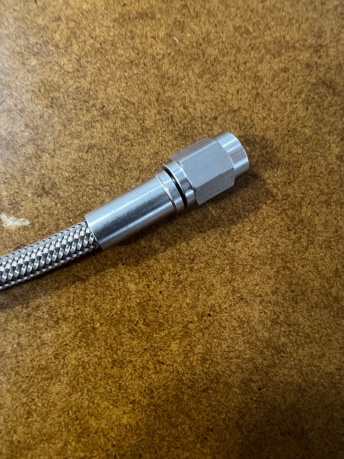 Stainless Steel AN-3 Female to Crimped Tail Form Fitting with Collar, 3 ...