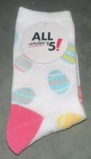 NEW Women s CREW SOCKS Easter Eggs. Pink , Green, Blue Yellow. 98 Polyester