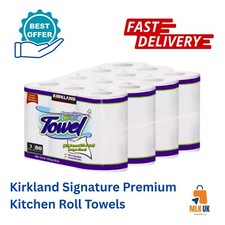 Toallas enrollables de cocina Kirkland Signature Premium - 2 capas, súper absorbentes