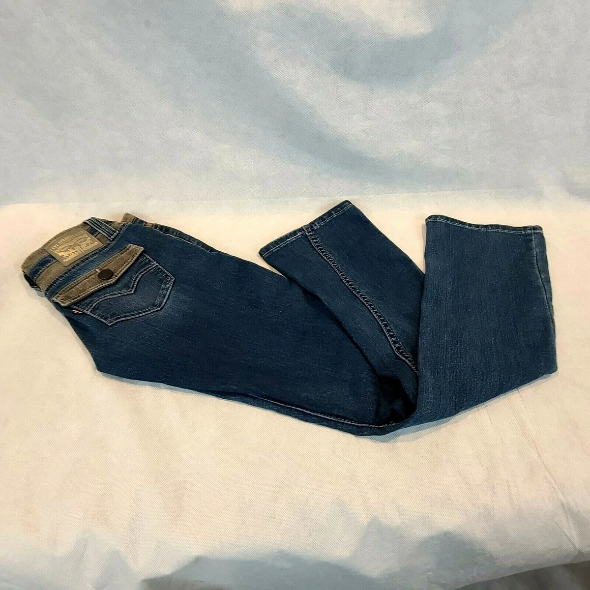 Rare Levi&#039;s 26 Taille Rabat Poches Droit Jambe Twist Jean | eBay