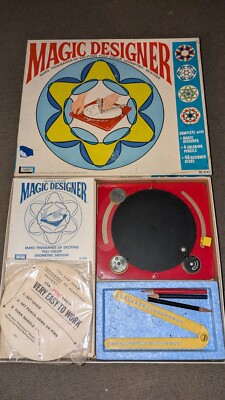  Vintage Magic Designer Art Tool Spirograph Original Box Nice! 1 Day Ship! 