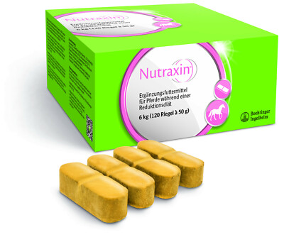 Nutraxin 6kg (120 Riegel a 50g) für Pferde mit EMS während Reduktionsdiät Diät