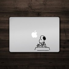 Snoopy Typing Decal - Computer Bumper Window Sticker Charlie Brown Peanuts Comic