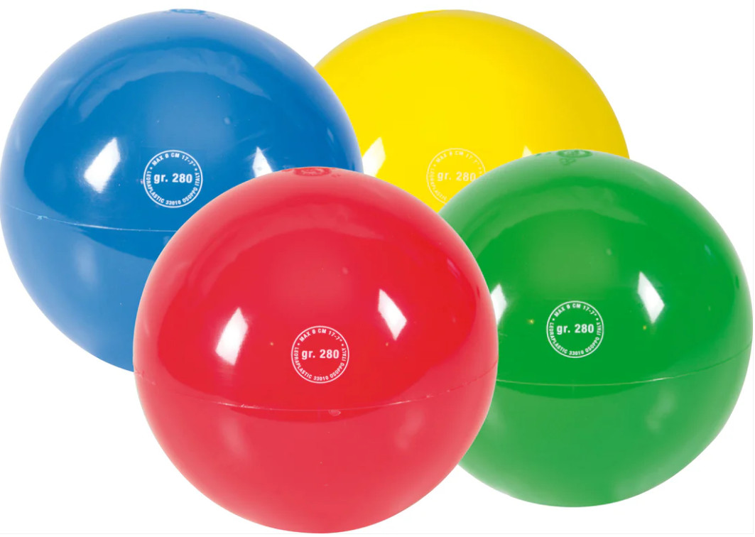 Pelota rítmica deportiva de gimnasia 280 gramos varios colores
