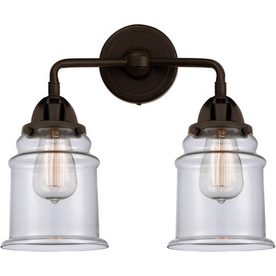 Innovations Lighting 288-2W-OB-G182-LED Nouveau 2 Canton Bathroom Vanity Light