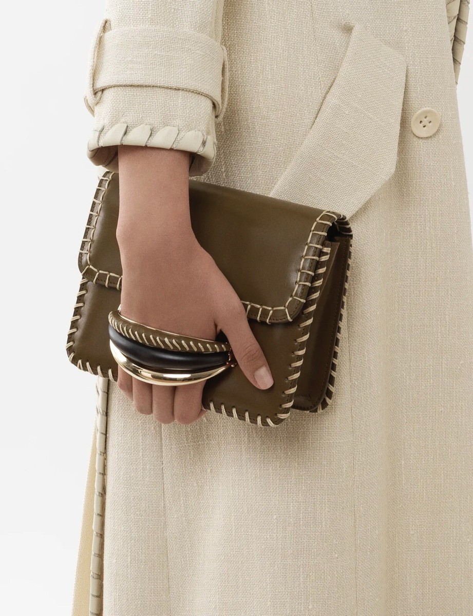 Chloe Kattie Blanket Stitch Crossbody Bag $2550 | eBay