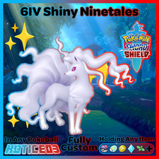 Vulpix + Ninetales Alola ✨Ultra Shiny 6IV✨ Pokemon SWORD and SHIELD +MasterBalls