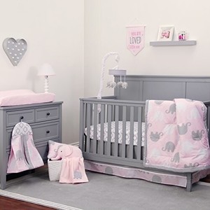 elephant nursery bedding