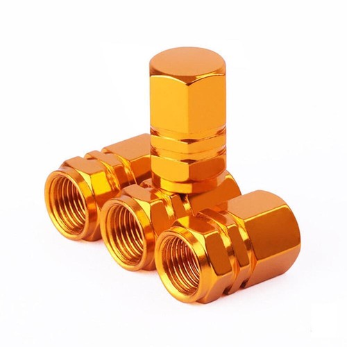 4x Aluminium Car Wheel Tyre Valve Stem Air Dust Cover Screw Caps Accessories - Picture 28 of 46