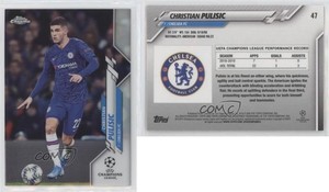 2019-20 Topps Chrome UCL Refractor Image Variation Christian Pulisic #47