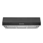Vissani 30" W x 7" H 500CFM Convertible Under Cabinet Range Hood Black