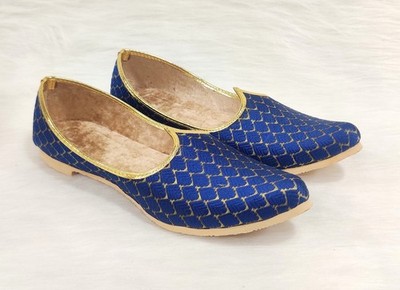 Handcrafted Punjabi Mojaris for Men Sherwani Shoes Slip On Wedding