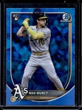 2025 Bowman Chrome Sapphire Max Muncy RC Rookie #90 Athletics