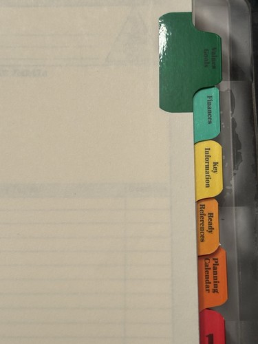 1990s Franklin Quest Planner 3 Ring Binder With Pages - Picture 12 of 21