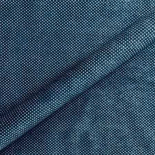 Navy Blue Traditional Polka Dot Velvet Fabric 54"