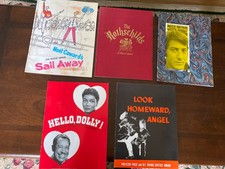 Collectible Vintage Lot of 5 Theater Musical Programs / Playbills--See Pictures