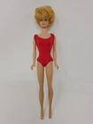Vintage 1964-1966 Mattel Barbie Bubblecut Blonde Pink Lips Red Helenca Swimsuit