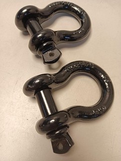 FreeTec D Schäkel Groß 3/4" 4 75t Stahl D Ring Schäkel 2 Stück Bogen Schäkel mi