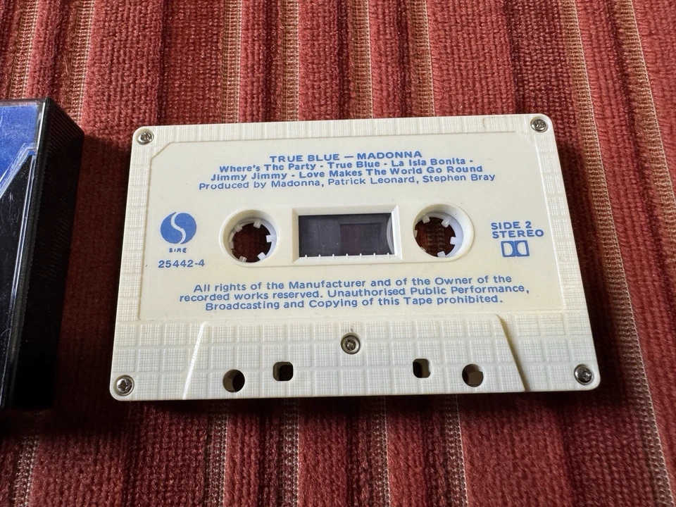 MADONNA - TRUE BLUE * Cassette Tape Album  (1986) 1980s SIR 25442-4 [New Case] - Image 4 of 4