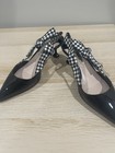 Miu Miu Patent Leather Slingback Bow Ribbon Heels 3.5cm EU35.5 — photo 6
