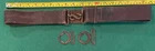Civil War Era Lot: 2 Dug Buckle Wreaths & 1800s Non Dug Brown Leather Snake Belt