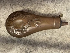 Antique Brass Powder Flask