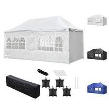 10X20 Tents for Parties Pop Up Canopy w/ Sidewalls Wedding Tent Backyard