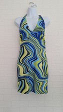 BNWT I Saw It First Halterneck Bodycon Dress Size 12 / 40 Abstract Print