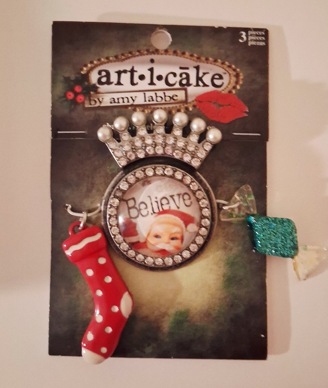 Art I Cake by Amy Labbe Stocking Candy Charm Pendant Christmas Holiday New 2013