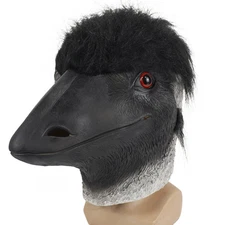 Ostrich Realistic Mask Party Masquerade Latex Headgear Cosplay Halloween