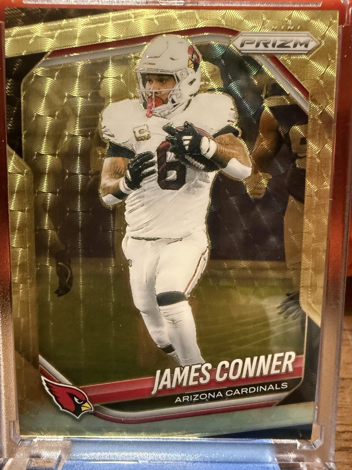 2025 Panini NFL Prizm #171 James Conner Gold Vinyl 1/5 SSP - Arizona Cardinals