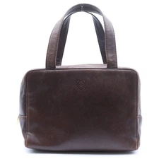 LOEWE Anagram Handbag Mini Bag Brown Leather Used 647aef2add67965b650210d0bc2230