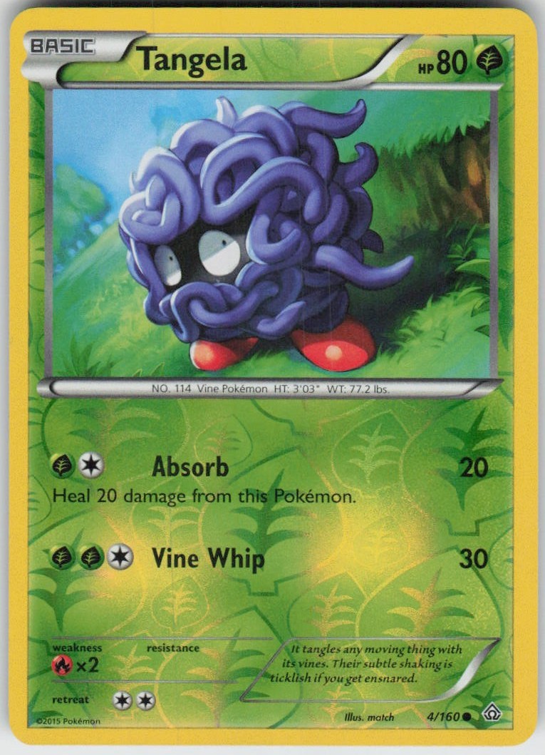 Reverse Holo Tangela 4/160 Common Primal Clash Near Mint