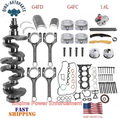 #ad G4FD C 1.6L Engine Rebuild Overhaul Kit Crankshaft Timing For Hyundai Kia Soul $318.29