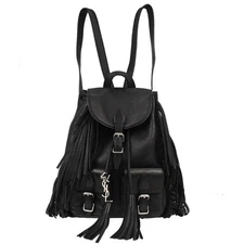 Saint Laurent Black Fringe Festival Backpack GNR.441719.0416 166715