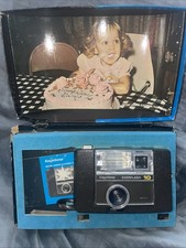 Vintage Keystone Everflash 10 Camera W/ Box  Instructions Flash Tested/VIDEO
