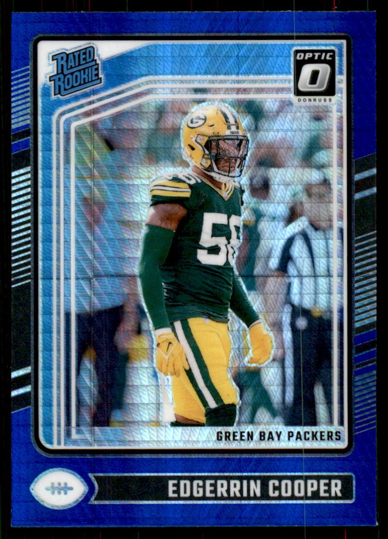 2024 Donruss Optic #231 Edgerrin Cooper Blue Hyper