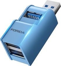 Adaptador USB 3.0 de 3 Puertos, Hub USB con 1 USB 3.0 y 2 USB 2.0