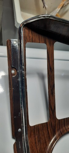 1971-1972 Pontiac Catalina/Bonneville Dash Instrument Cluster Bezel ~ Nice!! - Picture 3 of 4
