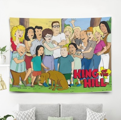 King of the Hill Wandteppich Wandbehang Schlafzimmer Wandkunst Hintergrund