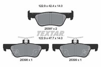 Textar Bremsbelagsatz, Scheibenbremse 2639701 FüR Honda