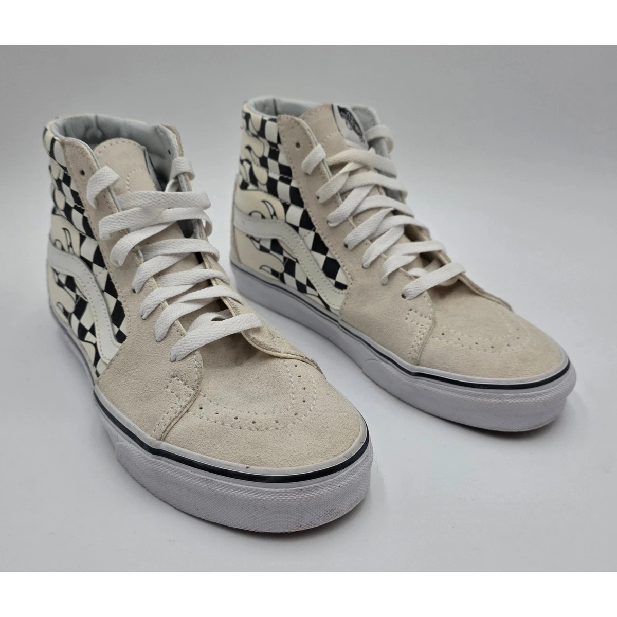 Vans Sk8- High Checkerboard Flame for sale | eBay