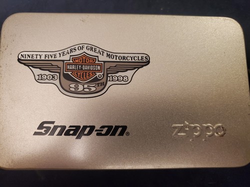 Snap On Harley Davidson Zippo Lighter Set