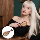 Sandelholz Kopfhautmassagekamm Holzbürste Handlicher Entwirrer für Frauen