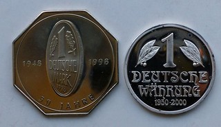 Deutsche Mark Deutsche Währung 2 Medaillen