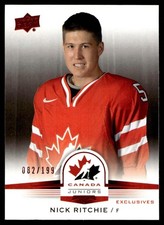 2014 Upper Deck Team Canada Juniors Exclusives Hockey Ritchie 89 Canada